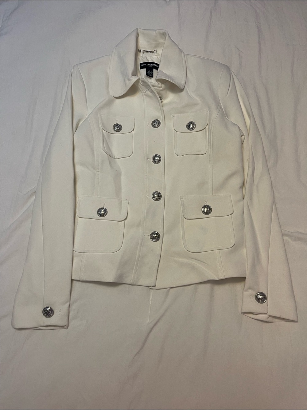 Karl Lagerfeld Paris Women's White Jacket